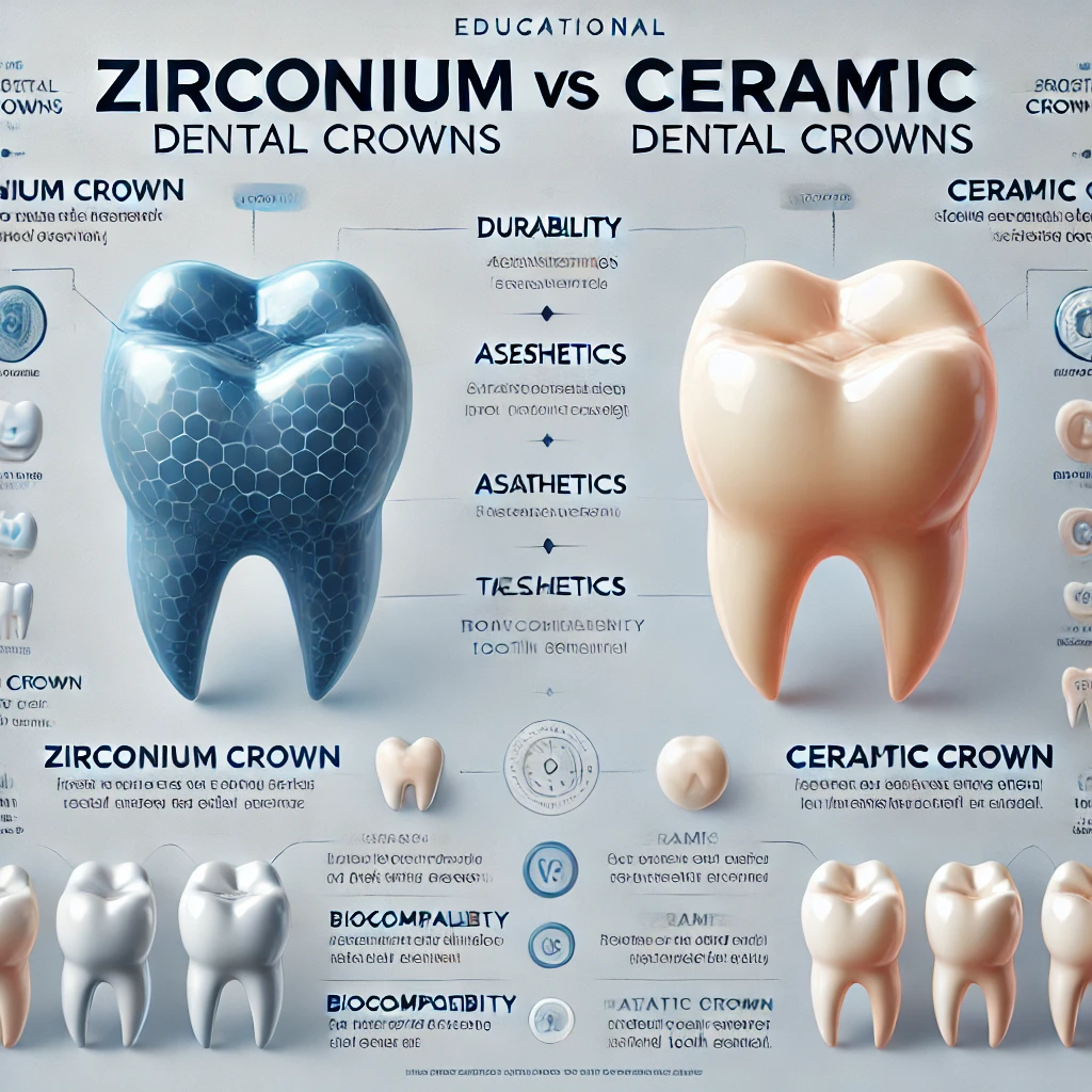 Coroane dentare: Zirconiu vs Ceramică